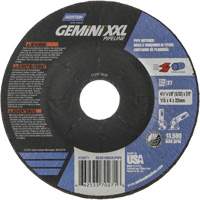 Gemini XXL Grinding & Cutting Wheel, 4-1/2" x 1/8", 7/8" Arbor, Type 27, Aluminum Oxide Equipment World