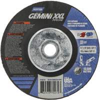 Gemini XXL Grinding & Cutting Wheel, 4-1/2" x 1/8", 5/8"-11 Arbor, Type 27, Aluminum Oxide Equipment World