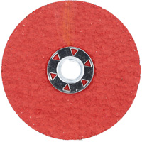 Blaze F980 Speed-Change Fastener Fiber Locking Disc, 4-1/2" Dia., 24 Grit, Ceramic Alumina Equipment World