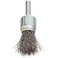 Stem Mounted Crimped Wire Brush, 3/4", 0.006" Fill, 1/4" Shank Equipment World