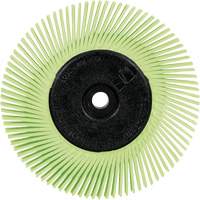 Scotch-Brite Type A Precision Radial Bristle Brush PN-RB with Adapter, Ceramic, 50+ Grit, 6" Dia. Equipment World