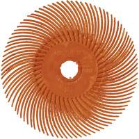 Scotch-Brite Type C Precision Radial Bristle Brush PN-RB, Ceramic, 80+ Grit, 3" Dia. Equipment World