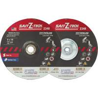 Meule haute performance pour pipelines Sait Z-Tech, 6" x 1/8", Arbre 5/8"-11, Zirconium, Type 27 Equipment World
