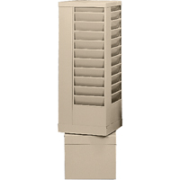 Literature Storage Racks, Rotating, 44 Slots, Steel, 14-1/8" W x 14-1/8" D x 48-1/2" H Equipment World