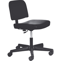 Steno Chairs, Vinyl, Black, 250 lbs. Capacity Equipment World
