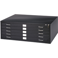 Steel Plan Files, 5 Drawers, 40-3/8" W x 29-3/8" D x 16-1/2" H Equipment World