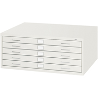 Steel Plan Files-5 Drawer, 5 Drawers, 40-3/8" W x 29-3/8" D x 16-1/2" H Equipment World