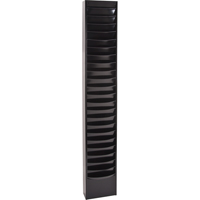 Literature Storage Racks, Stationary, 23 Slots, Steel, 9-3/4" W x 4-1/8" D x 65-1/2" H Equipment World