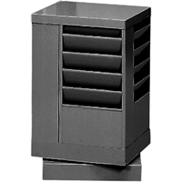 Literature Storage Racks, Rotating, 20 Slots, Steel, 14-1/8" W x 14-1/8" D x 21-1/4" H Equipment World