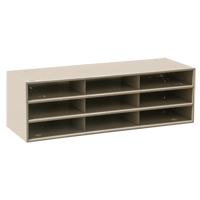 Data Organizers, Stationary, 15 Slots, Steel, 33-3/4" W x 11 5/8" D x 17 3/4" H Equipment World