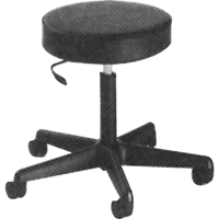 900 Series Task Stool, Mobile, Adjustable, 23" - 33", Vinyl Seat, Black Equipment World