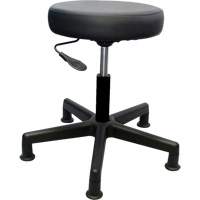 900 Series Task Stool, Stationary, Adjustable, 16" - 22", Vinyl Seat, Black Equipment World