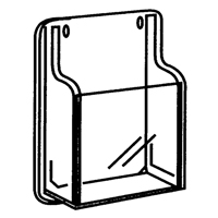 Literature Displays, Wall Mount, 9 Slots, Plastic, 30" W x 2" D x 36-7/8" H Equipment World