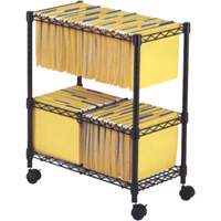 File Carts- 2-tier Rolling File Cart Equipment World