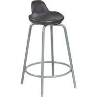 500 Series Stool, Sit/Stand, Adjustable, 18" - 26", Polyurethane Seat, Black Equipment World