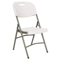 Folding Chairs, Polyethylene, White, 350 lbs. Weight Capacity ON602 | Equipment World
