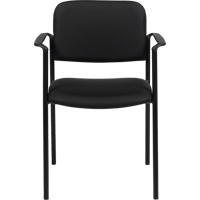 Chaises empilables, Tissu, Hauteur 32", Capacit&eacute; 300 lb, Noir Equipment World