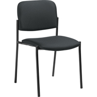 Armless Stacking Chairs, Fabric, 32" High, 300 lbs. Capacity, Charcoal Equipment World