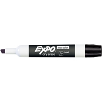 Expo&reg; Whiteboard Marker - Black, Black, Chisel Tip Equipment World
