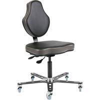 Vega Multi-Tilt Ergonomic Chair, Mobile, Adjustable, Vinyl Seat, Black/Grey Equipment World