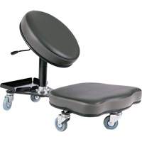 Flex Ergonomic Chair, Vinyl, Black/Grey Equipment World