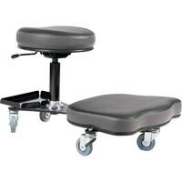 Flex Ergonomic Chair, Vinyl, Black/Grey Equipment World