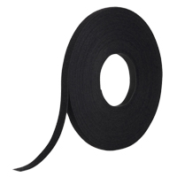 One-Wrap&reg; Fastener Tape, Hook & Loop, 25 yds x 1/2", Self-Grip, Black Equipment World