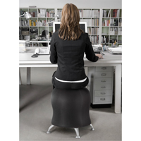 Zenergy Ball Chair, Vinyl, Black, 250 lbs. Capacity Equipment World