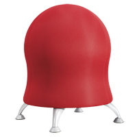 Zenergy Ball Chair, Fabric, Red, 250 lbs. Capacity Equipment World