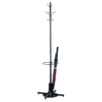 Coat Rack with Umbrella Stand, 70" H, Black, 4 Hook(s) OP878 | Equipment World