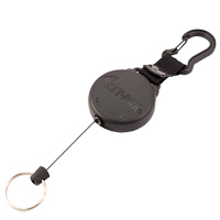 Securit™ Retractable Key Holder, Polycarbonate, 28" Cable, Carabiner Attachment OQ353 | Equipment World