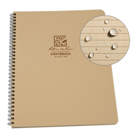 Carnet de notes de poche &agrave; spirale lat&eacute;rale, Couverture souple, Havane, 64 Pages, 4-5/8" , 7"  Equipment World