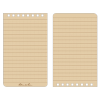 Carnet de notes de poche &agrave; spirale, Couverture souple, Havane, 100 Pages, 3" , 5"  Equipment World