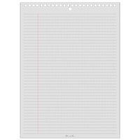 Top-Spiral Pad, Soft Cover, White, 35 Pages, 8-1/2" W x 11-7/8" L OQ500 | Equipment World