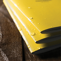 Notebook, Soft Cover, Yellow, 48 Pages, 4-5/8" W x 7" L OQ548 | Equipment World
