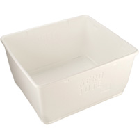 Food Storage Container, Plastic, 108 gal. Capacity, White OQ647 | Equipment World