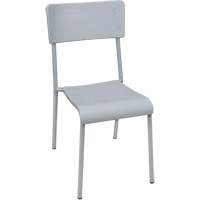 Ventura Stacking Chair, Polypropylene, 36" High, 300 lbs. Capacity, Grey OQ722 | Equipment World