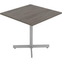 Cafeteria Table, 36" L x 36" W x 29-1/2" H, 1" Top, Laminate, Grey/White OQ946 | Equipment World