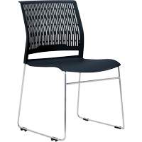 Activ™ Series Stacking Chairs, Polypropylene, 32-3/8" High, 250 lbs. Capacity, Black OQ954 | Equipment World