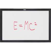 Black MDF Frame Whiteboard, Dry-Erase/Magnetic, 36" W x 24" H OR131 | Equipment World