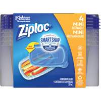 Ziploc<sup>®</sup> Mini Rectangle Food Container, Plastic, 355 ml Capacity, Clear OR133 | Equipment World