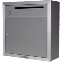 Collection Box, Surface -Mounted, 12-3/4" x 16-3/8", 2 Doors, Aluminum Equipment World