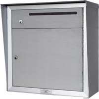 Collection Box, Wall -Mounted, 12-3/4" x 16-3/8", 2 Doors, Aluminum OR351 | Equipment World