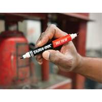Markal&reg; Dura-Ink&reg; Dual Colour Permanent Ink Marker, Black/Red, Bullet Tip Equipment World