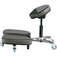 STAG4 Adjustable Kneeling Chair, Vinyl, Black/Grey OR511 | Equipment World