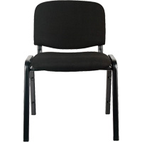 Chaises empilables, Tissu, Hauteur 32", Capacit&eacute; 250 lb, Noir Equipment World