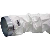 White 12" x 12' Distribution Ducting Kit, Adapter & Clamp Equipment World
