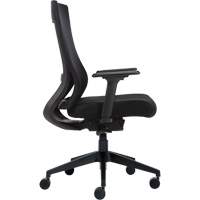 Chaise &agrave; dossier moyen avec m&eacute;canisme &agrave; basculement synchronis&eacute; &agrave; d&eacute;tection de poids , Mailles, Noir Equipment World