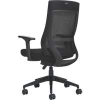 Chaise &agrave; dossier moyen avec m&eacute;canisme &agrave; basculement synchronis&eacute; &agrave; d&eacute;tection de poids , Mailles, Noir Equipment World