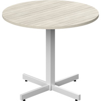 Newland Height-Adjustable Round Table, 36" L x 36" W x 29" H, 1" Top, Laminate, Tan Equipment World